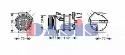 AKS DASIS 852891n -  Компрессор, кондиционер